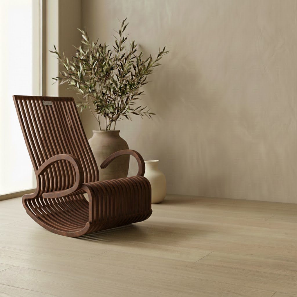 Warber Parametric Rocking Chair | High-Density Plywood Rocker