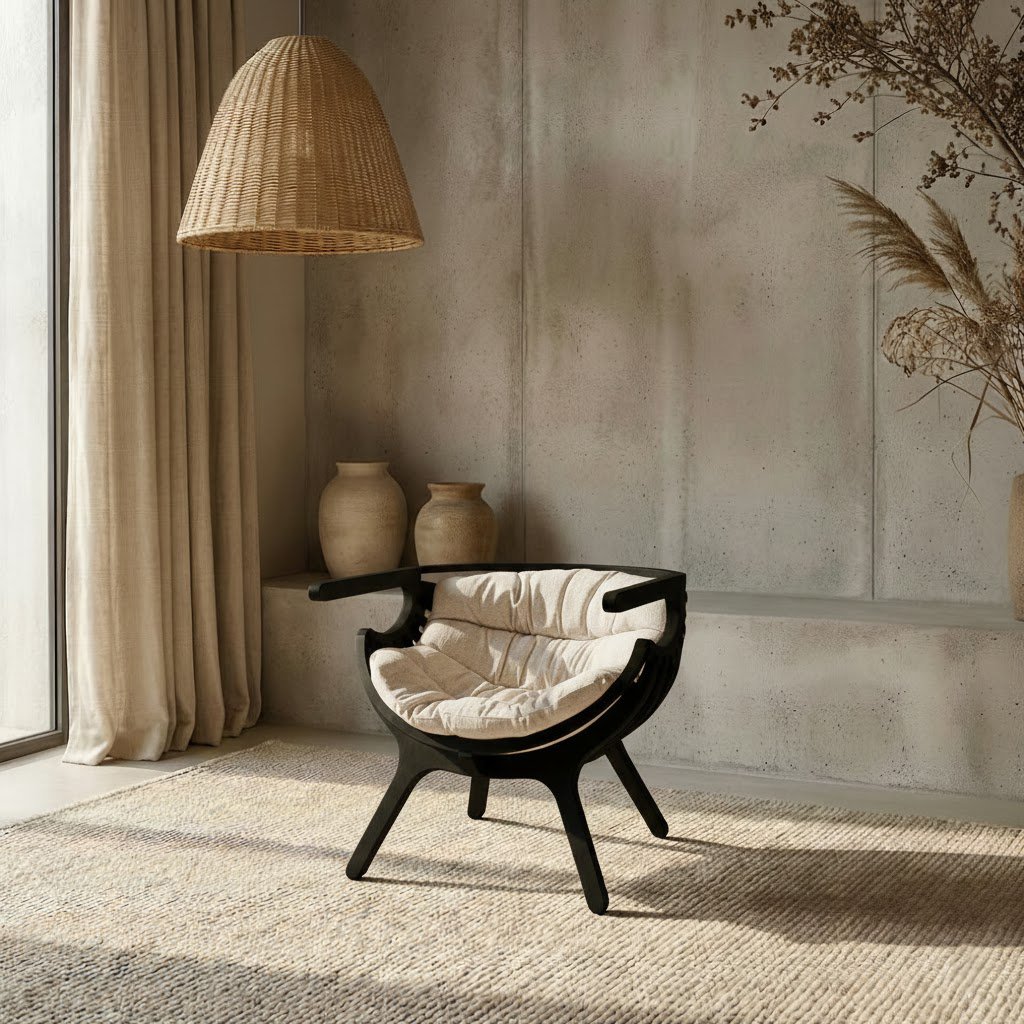 Yuma Parametric Lounge Chair | Spherical Plywood Accent Chair