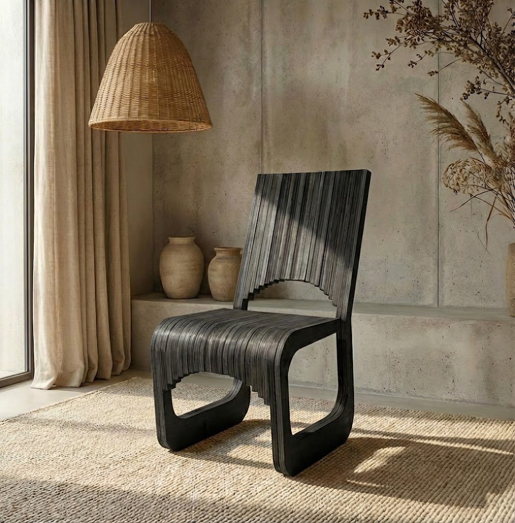 Denver Parametric Chair | Architectural Plywood Dining Chair