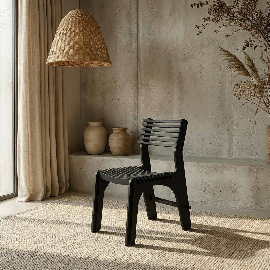 Cairo Parametric Chair | Sculptural Plywood Dining Chair