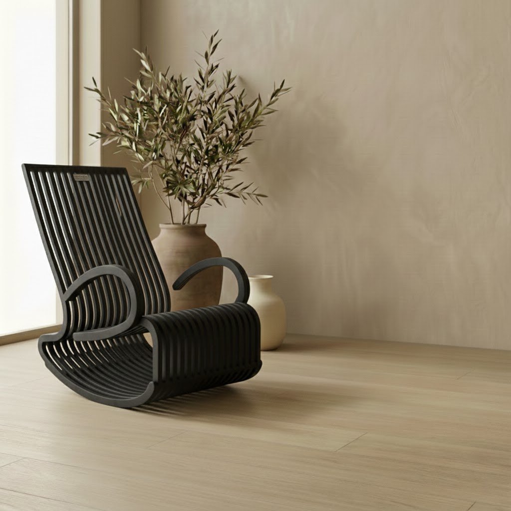 Warber Parametric Rocking Chair | High-Density Plywood Rocker